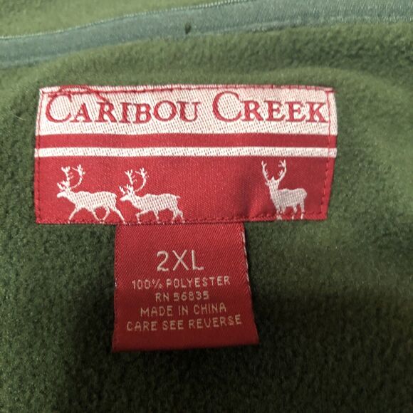Caribou Creek Green Fleece Vest 2XL - Picture 10 of 10